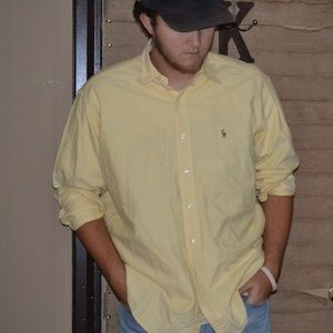 Vintage Ralph Lauren Button Down Yellow Size Large